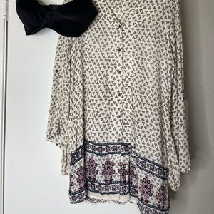 long sleeve button down dress